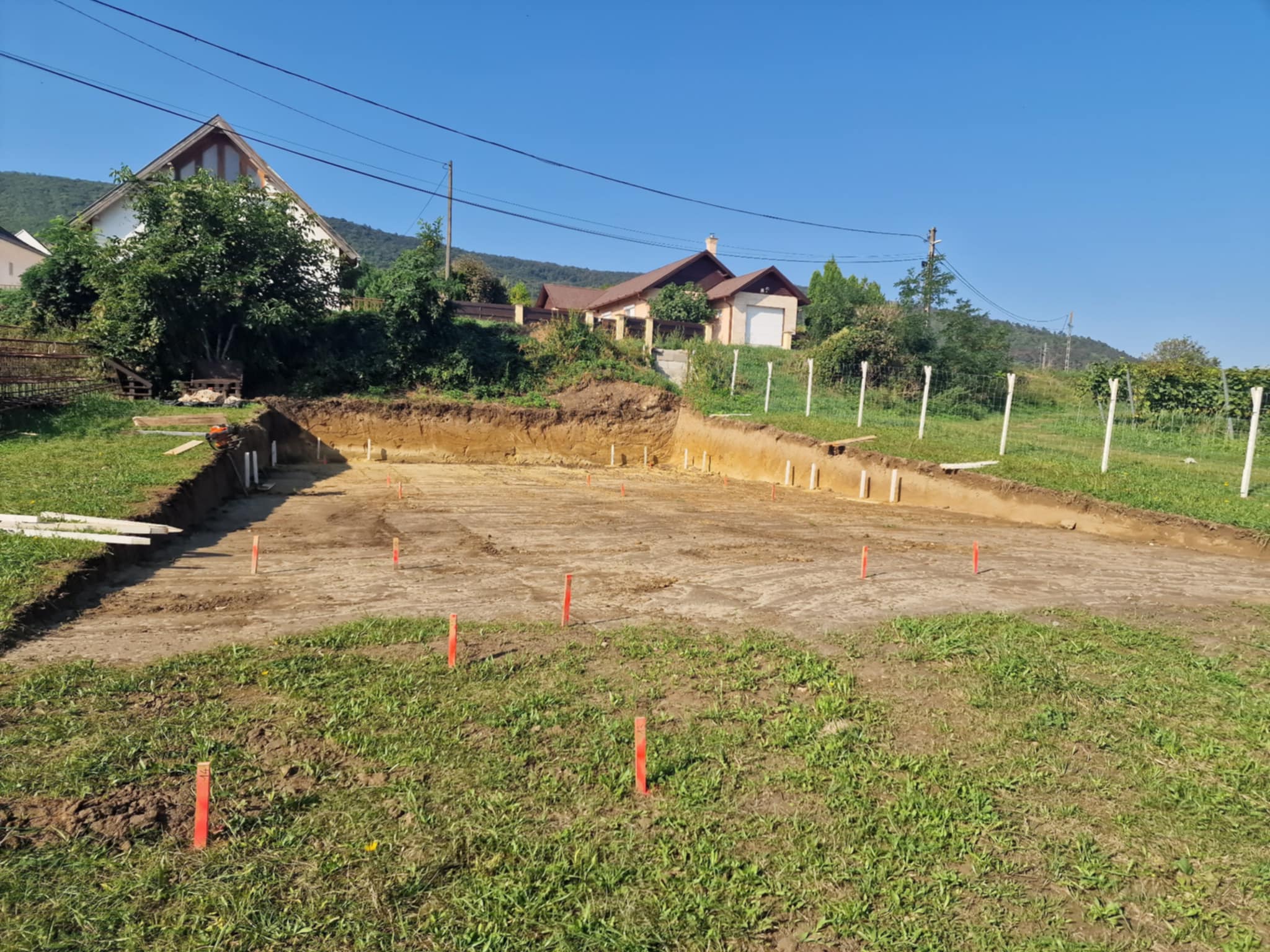 Alap kitűzés és ásás