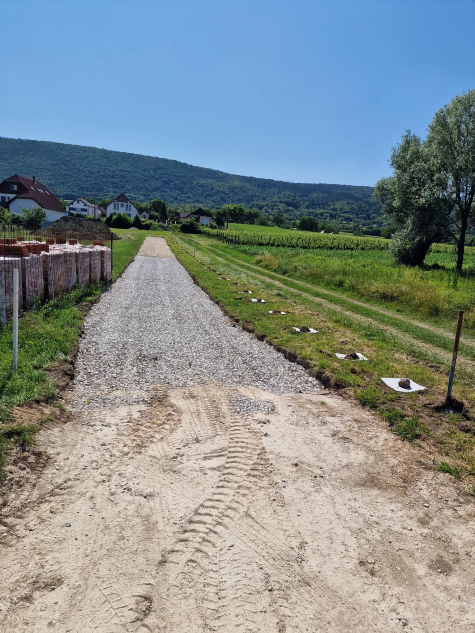 Murvás út építés